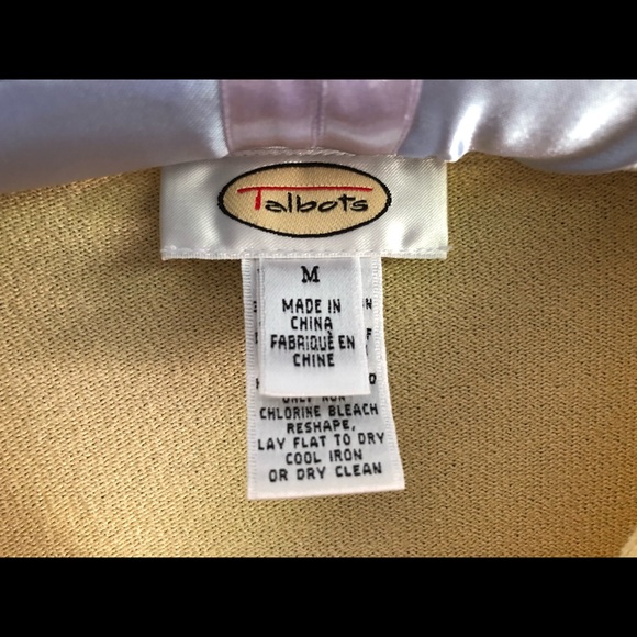 Talbots Yellow Dressy Button Cardigan Sweater - Picture 13 of 16